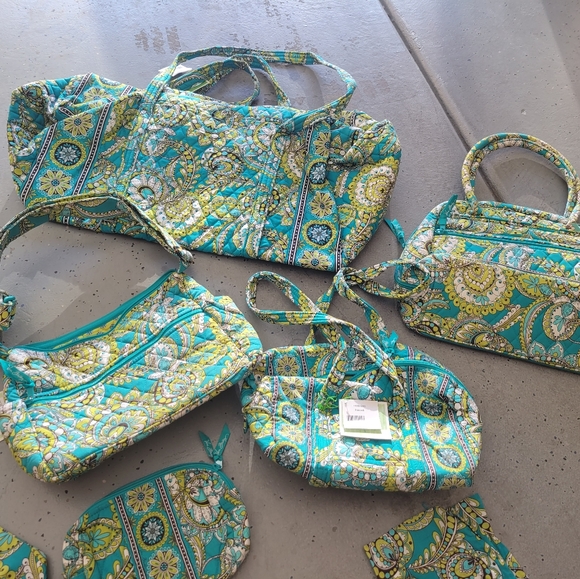 Vera Bradley Collection Purse Overnight Handbag Backpack PJ Pants Retired Lot - Picture 4 of 15
